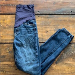 Pink blush maternity jeans